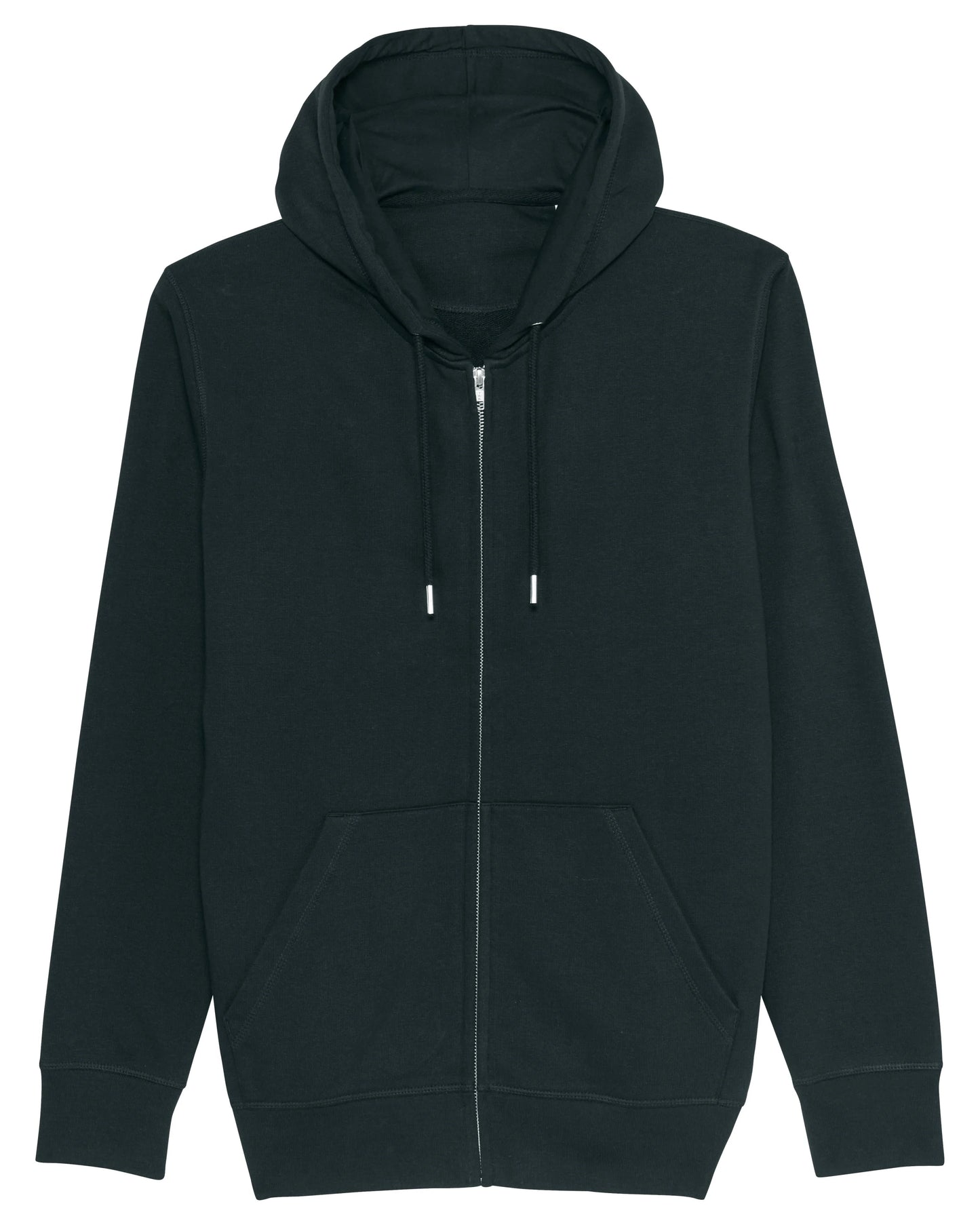 Felpa Basic con zip Unisex - Black